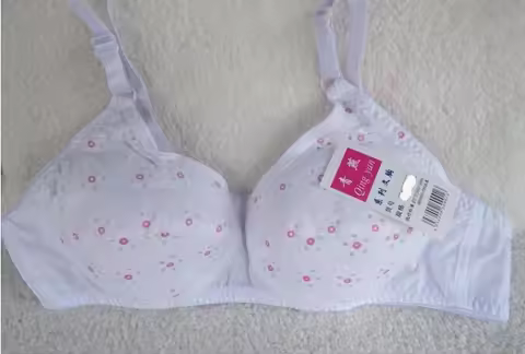 Girls 34 36 38 40 42 44 46 48 A B Cup Big Bust Bras Mothers Cotton Bra Thin Wireless Breathable Bra 