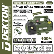 DEKTON DK-CWR2200XMAX Pressure Washer 790W Capacity - Anti-Shock Switch - Olive Color - Compact Desi