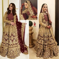 LONG BLOUSE WEDDING WEAR VELVET DESIGNER INDIAN LEHENGA CHOLI
