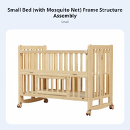 Foldable Wooden Baby Bed Portable Adjustable for Newborns