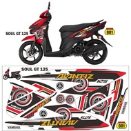Yamaha Soul GT 125 striping Soul GT 125 decal/ Soul GT sticker/