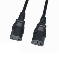 IEC 320 UPS PDU C13 to C13 Female to Female 10A 250V Computer AC Power Cord Extension Cable 1 Meter 