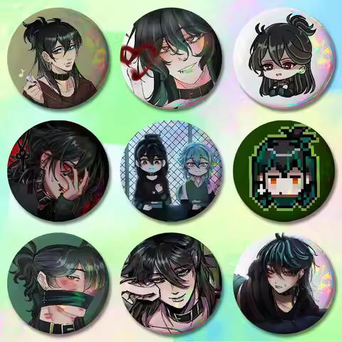 Game The Kid at The Back S-Sol 32mm 58mm 75mm 44mm 25mm Anime Badges Brooches DIY Pins Decorations B