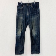 EDWIN 503 牛仔褲，拉鍊門襟，靛藍色，31碼，古著