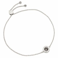 【COACH】晶鑽圓環手鍊-銀色