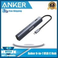 Anker USB C Hub, PowerExpand 6-in-1 USB C PD Ethernet Hub with 65W Power Delivery, 4K HDMI, 1Gbps Ethernet, USB-C Data Port, 2 USB 3.0 Data Ports, for MacBook Pro, MacBook Air, iPa