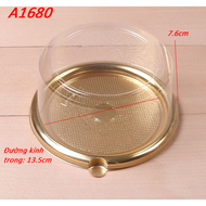Hộp nhựa tròn đế vàng A1680