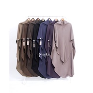 BERLIN & NONPAD MEDINA ILYANA SILK YARKA INDONESIA Tudung Labuh Khimar Labuh Khimar Umrah Khimar Sya