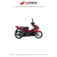 Plastic Set - Cover - HONDA Ari Blade 125 2018 Silver Red - R340 M9-C