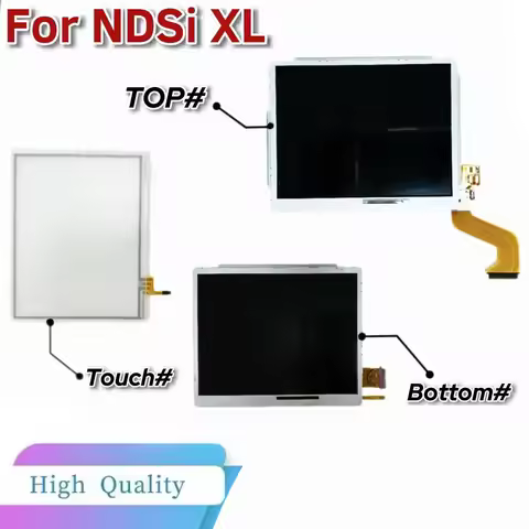 Original New Top Upper / Lower Bottom LCD Display Screen For Nintend DSi NDSi LL XL Game Console Wit