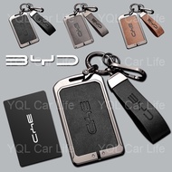 BYD Car Key Cover BYD Atto 3 Yuan Plus Dolphin F3 E6 F0 G3 I3 Ea1 Song Max Tang Key Case Leather All