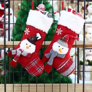 Christmas Socks Gift Bag Decorative Props Christmas Snowman Large Gift Bag Candy Bag Christmas Decorative Socks Pendant