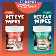 150PCS Goyang-I GoyangI Pet Wipes Eye Grooming Tear Stain Remover Cleaning Wet Tissue Wet Wipes Tisu
