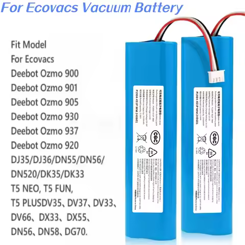 14.4V 3500mAh Rechargeable Li-ion Battery Spare for Ecovacs Deebot N8 N8+ Ozmo 900 Home Vacuum Robot