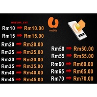 U Mobile Reload | U Mobile Topup | | Instant Top up | Instant Reload (NEW)