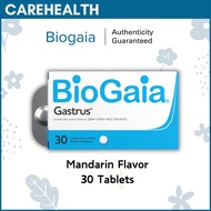 Biogaia Gastrus Probiotic Supplement Mandarin Flavor 200 Million CFU - 30 Chewable Tablets