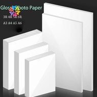 WITTII Inkjet Printing Photo Paper, Quick Dry 100/20sheets Glossy Photo Paper, High Gloss A4 3R 4R 5