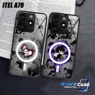 HP MV262 CASE ITEL A70hp - ITEL A70 GLASS SOFTCASE - Latest ITEL A70 CASE Gojo Motif Phone Protector