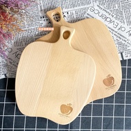 Nordic Beech Apple Cutting Board GOZENBO Yushanfang/Apple Shape Wooden Thick [Starting House Grocery