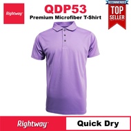 【PREMIUM】 RIGHTWAY Baju Polo Tshirt Jersey Microfiber Berkolar Lelaki Murah QDP53 LAVENDER