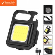 COB Rechargeable Keychain Light – Multifunctional USB Mini Light With Strong Magnetic Base