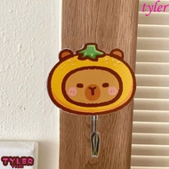 TYLER Capybara Hooks, Wall Mounted Acrylic Cartoon Animal Hook, Cute Punch Free Decorative Self Adhesive Wall Hook Kitchen