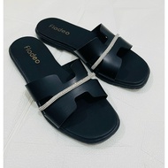 Women's flat sandals code H bling//Women's flat sandals//sandals