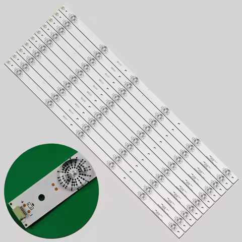Kit 10pcs 6LED LED Backlight strips For Hisense LTDN55K321 UB55EC591 LC-55N6000U SVH550AF2 LTDN55K32