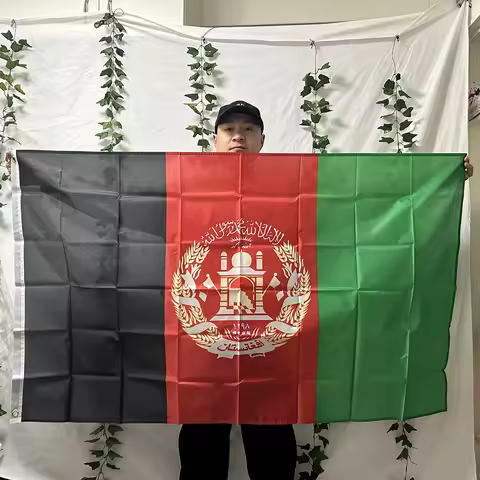 TIKI FLAG Afghanistan Flag 3x5fts 90x150cm polyester Afghan Afghanistan National hanging Flag for de