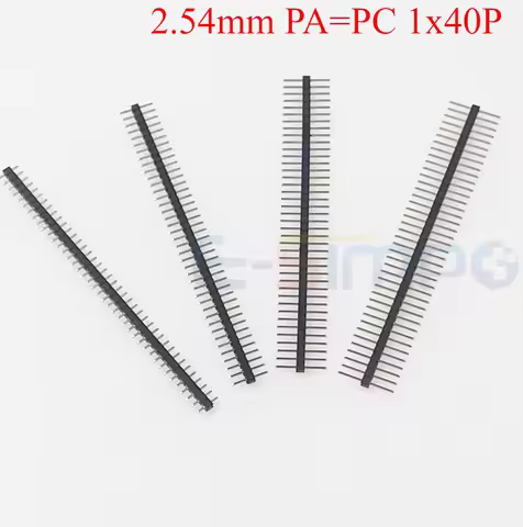 20pcs 2.54mm Single Row 1X40P L7.5/11.5/15/17/21mm PA=PC Plastic in Middle Breakaway Stack PCB Board