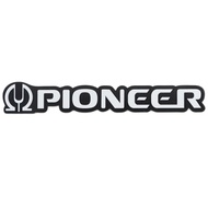 Pioneer Speaker Logo Badge Speaker Custom Made Aluminum 180mm(7.1")X28mm(1.1")