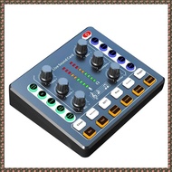 (JPTZ) M8 Sound Card Live Broadcast Audio Interface Podcasting Device Caster with Premium Mic Preamp