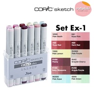12 pcs Copic Sketch Ex-1 Marker Set, Drawing Marker Set