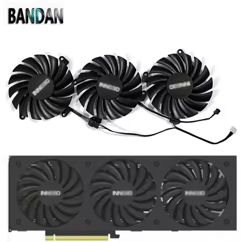 GPU NEW CF-12910S RTX3080 85MM 4PIN Cooler Cooling Replacement Low Noise Fan For INNO3D RTX 3080 308