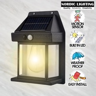 (Solar Power) Nordic Lighting Wall Light built In Motion Sensor And LED Bulb Lampu Dinding Luar Rumah (WS888)