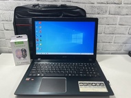 โน๊ตบุ๊คมือสอง Acer Aspire E5-553G AMD A10-9600P ssd 128gb+HHD 500gb แรม 8gb AMD R7 M430 แบตเก็บไฟ ส