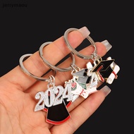 jerrym 2024 Graduation Ceremony Keyring Graduation Cap Graduation Certificate Baccalaureate Gown Keychain Commemoration Keychain SG