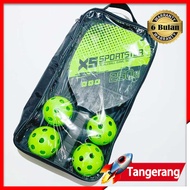 Set Pickleball Set Pickleball Paddle Raket Pickleball With Balls