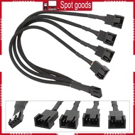 XI 3 4 Way 4 Pin PWM Fan Splitter Cable PC Fan Extension Cable PWM Fan Extension