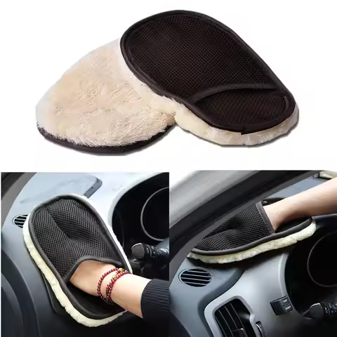 Microfiber Wool Soft Auto Car Washing Glove Cleaning Car Cleaning Glove Motorcycle Washer Care Car P