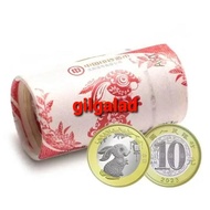 Koin China 10 Yuan 2023 Bimetal Shio Kelinci Per Roll 20 Keping Rahma