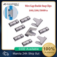 Wire Cage Clips 100/200/500Pcs Wire Cage Buckle Snap Clips for Chicken Quail Pigeon Rabbit Pet Dog Cat Cage