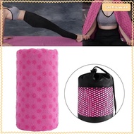 [Tachiuwa] Hot Yoga Mat Towel Non Slip Practice Yoga Towel for Pilates Travel Workout