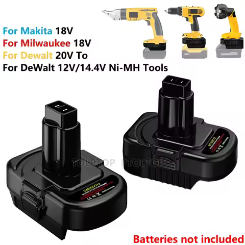 For Dewalt 20V to 12V Battery Adapter For Makita/Milwaukee 18V Li-ion Battery Convert to For DeWalt 