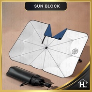 HOT ITEM CAR WINDSHIELD SUNSHADE UMBRELLA FRONT WINDOW VISOR SUN SHADE COVER BLACK-LARGE Car Sun Sha