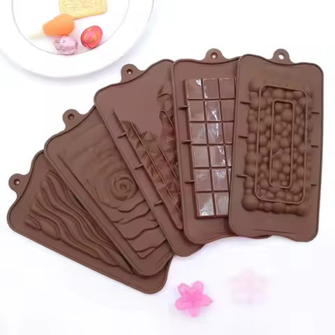 1pc Chocolate Mold 3D Silicone Mold Dubai Chocolate Mold Chocolate bar Mold Candy Fondant Mold Bakin