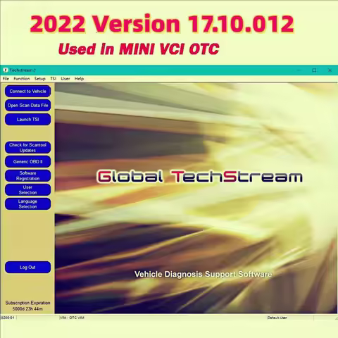 Hot Sell for MINI VCI Techstream 17.10.012 coding diagnose car scanning OTC Scanner ECM ECU coding d