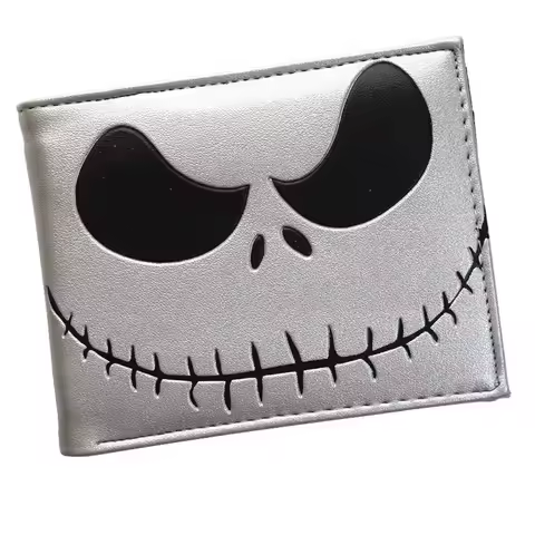 Cartoon Wallet The Nightmare Before Christmas Purse with Coin Pocket for Young