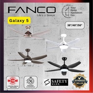 FANCO GALAXY 5 DC Motor Ceiling Fan with 3 Tone LED Light Kit and Remote Control | Installation Av