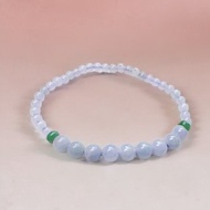 冰種紫羅蘭翡翠手珠 | 天然緬甸玉A貨翡翠 | 送禮